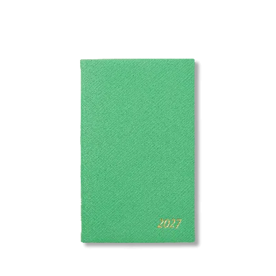 Smythson 2027 Panama Weekly Diary With Pocket In Shamrock