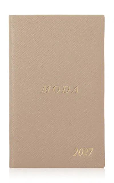 Smythson - 2027 Panama Weekly Journal With Pocket - Neutral