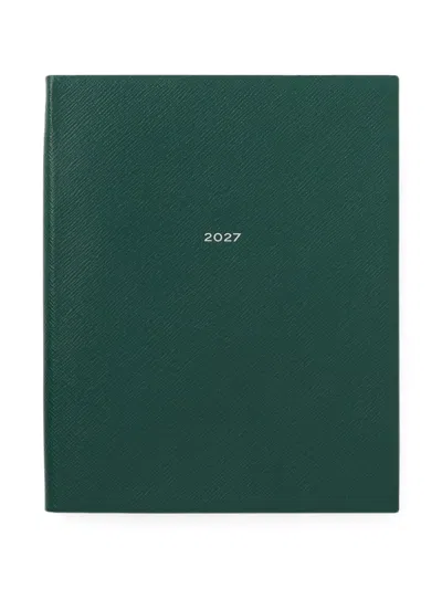 Smythson 2027 Portobello Weekly Vertical Diary In Green