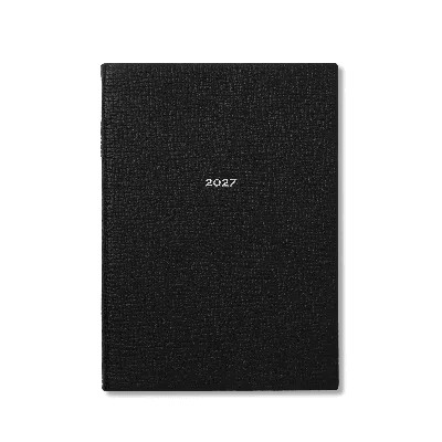 Smythson 2027 Soho Weekly Diary In Ludlow In Black