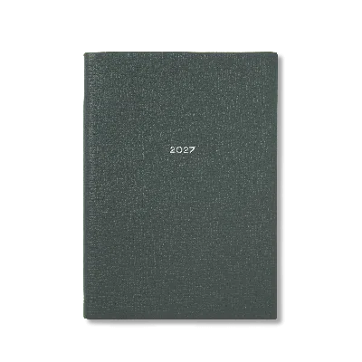 Smythson 2027 Soho Weekly Diary In Ludlow In Slate Green