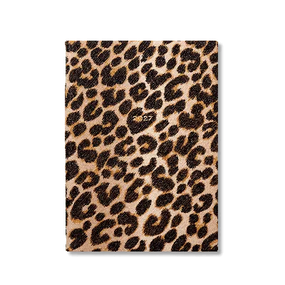 Smythson 2027 Soho Weekly Diary In Panama In Leopard
