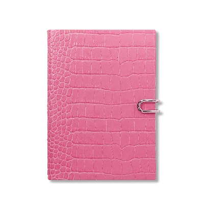 Smythson 2027 Soho Weekly Diary With Slide In Mara In Flamingo