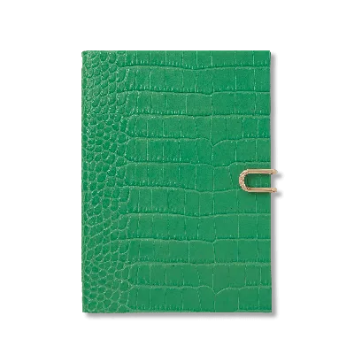Smythson 2027 Soho Weekly Diary With Slide In Mara In Jade