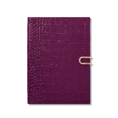 Smythson 2027 Soho Weekly Diary With Slide In Mara In Purple
