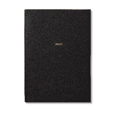 Smythson 2027 W1 Diary In Panama In Black