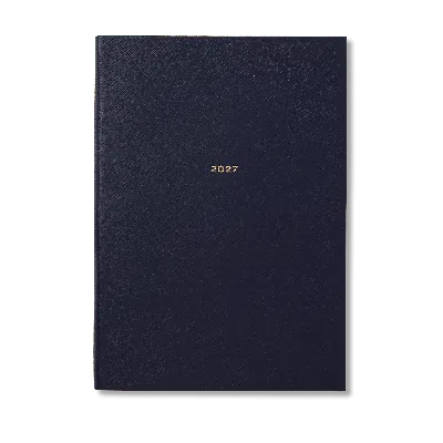 Smythson 2027 W1 Diary In Panama In Navy