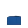 Smythson 4 Card Slot Coin Purse In Panama In Cerulean