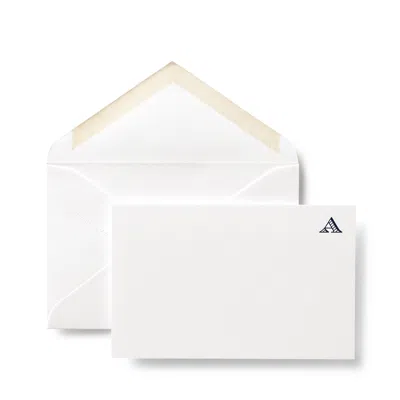 Smythson A Alphabet Correspondence Cards In White