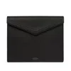 Smythson A4 Envelope Writing Folder In Panama In Black
