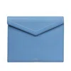 Smythson A4 Envelope Writing Folder In Panama In Nile Blue