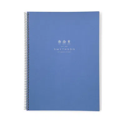 Smythson A4 Spiral Bound Refill Pad In Silver