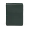Smythson A4 Writing Folder With Zip In Ludlow In Bottle Green