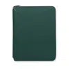Smythson A4 Writing Folder With Zip In Panama In Forest