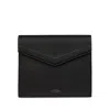 Smythson A5 Envelope Writing Folder In Panama In Black