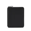 Smythson A5 Writing Folder With Zip In Ludlow In Black