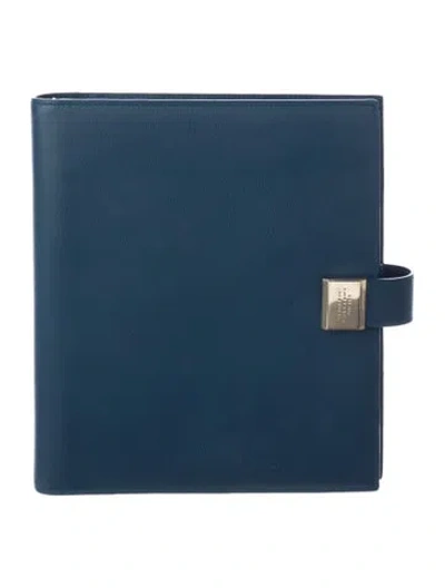 Pre-owned Smythson Agenda Cover In Blue