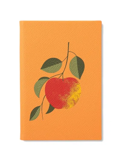 Smythson Apple Chelsea Notebook In Multi