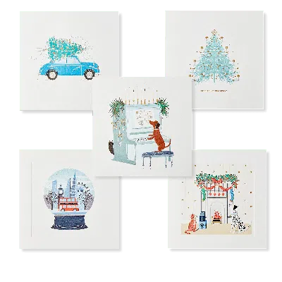 Smythson Assorted Festive Greeting Cards Set