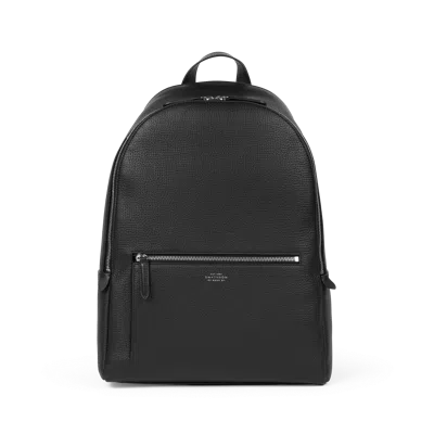 Smythson Backpack In Ludlow In Black
