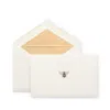 Smythson Bee Icon Notelets In White