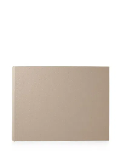 Smythson Bijou Cross-grain Photo Album In Neutrals