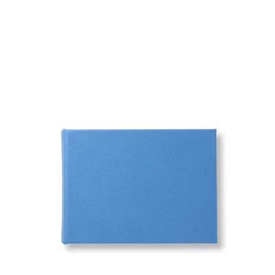 Smythson Bijou Photo Album In Panama In Nile Blue
