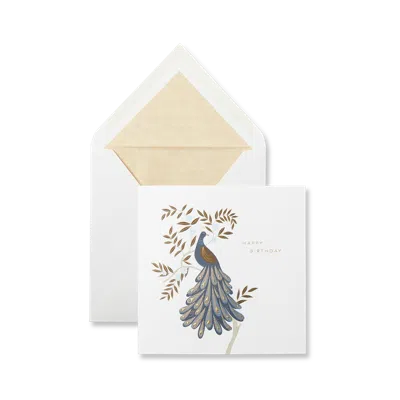 Smythson Birthday Peacock Card