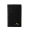 Smythson Black 2022 Wafer Diary With Pocket In Black