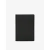 Smythson Grained Leather Passport Cover Black