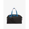 Smythson Norton Leather-trim Canvas Travel Bag Black In Black