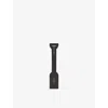 Smythson Black Panama Leather Travel Tag