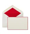 Smythson Bordered Correspondence Cards In Red