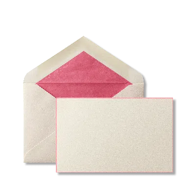Smythson Bordered Correspondence Cards In Flamingo
