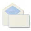 Smythson Bordered Correspondence Cards In Nile Blue