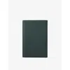 Smythson Evergreen Refillable Leather Notebook 19.5cm X 14.5cm Bottle Green In Bottle Green