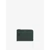Smythson Bottle Green Ludlow Flat Leather Travel Organiser