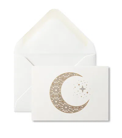 Smythson Box Of 10 Eid Cards And Envelopes In White