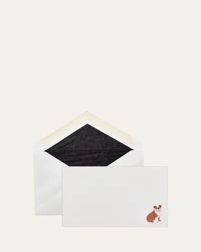 Smythson Bulldog Note Cards, Set Of 10
