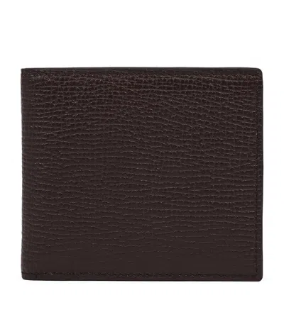 Smythson Calfskin Ludlow  Bifold Wallet In Brown