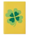 Smythson Chels Charm Clover Notebook In Yellow