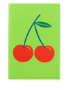 Smythson Chelsea Charm Cherry Notebook In Panama In Green