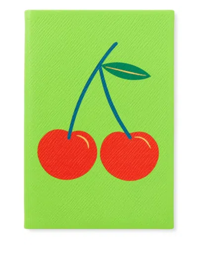 SMYTHSON CHELSEA CHARM CHERRY NOTEBOOK