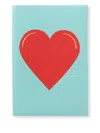 Smythson Chelsea Charm Heart Notebook In Panama In Blue
