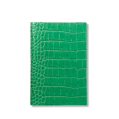Smythson Chelsea Notebook In Mara In Jade