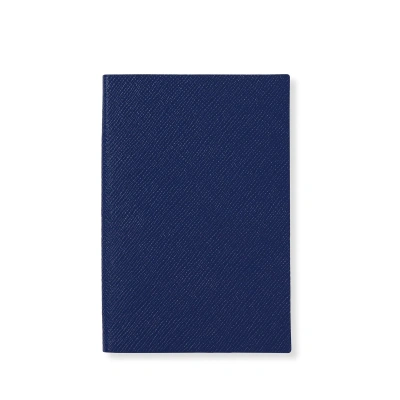 Smythson Chelsea Notebook In Panama In Blue