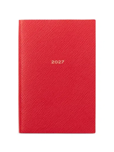 Smythson Chelsea Panama Diary In Red