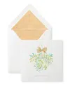Smythson Christmas Mistletoe Cards (set Of Ten) In White