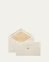 Smythson Clover Icon Notelets In Neutral