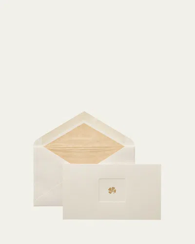 SMYTHSON CLOVER ICON NOTELET CARDS, BOX OF 10